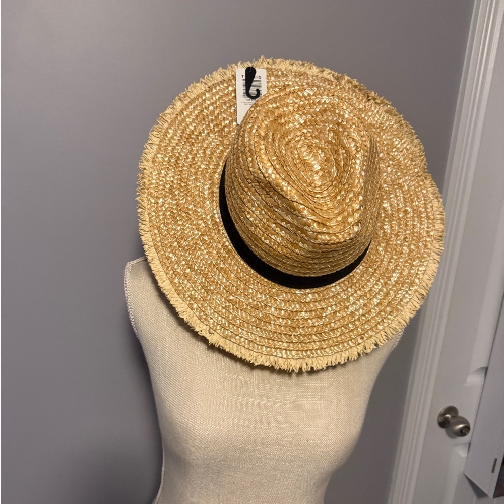 Torrid Tan Straw Hat with Black Band